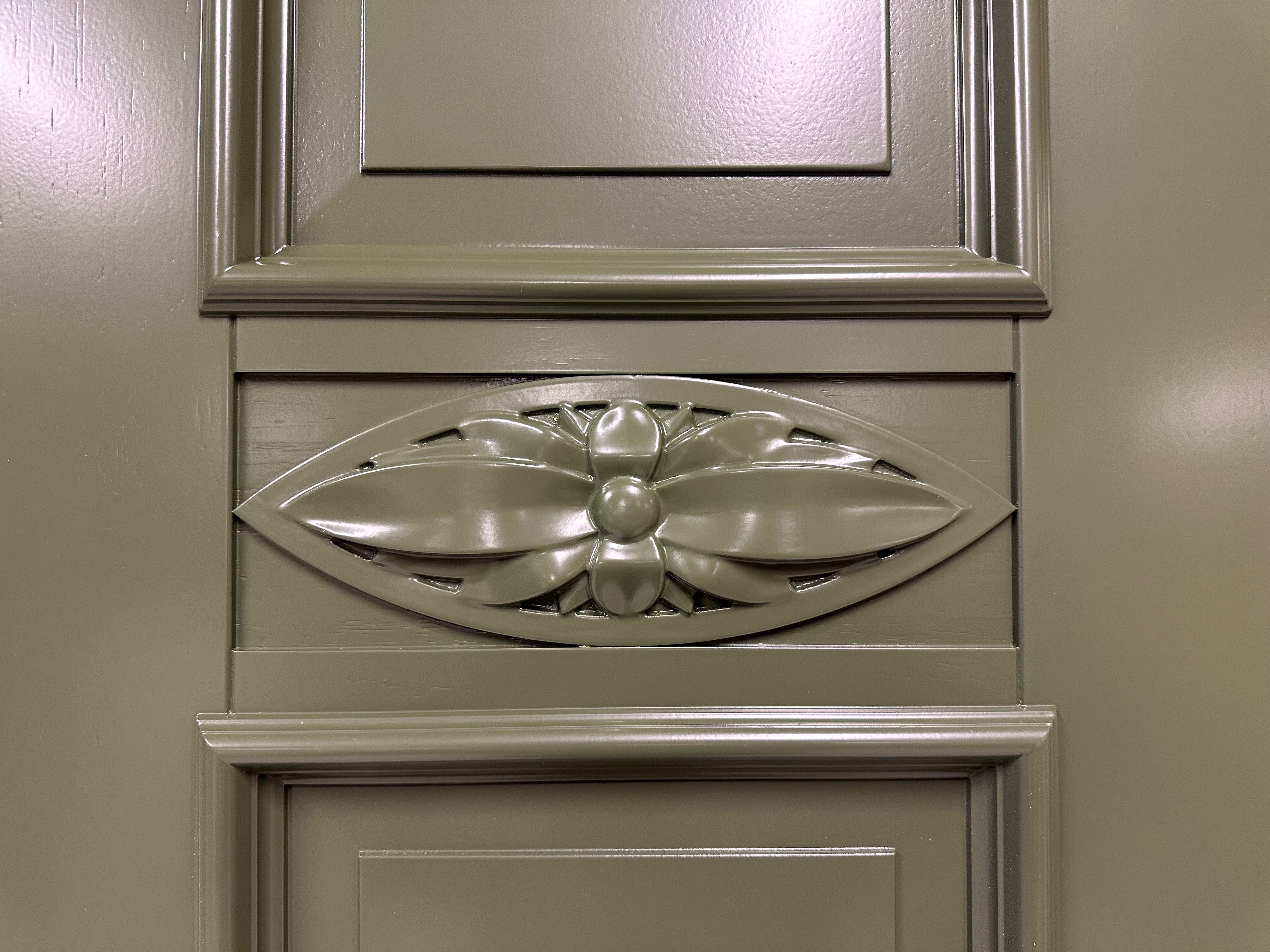 Accoya ytterdør med dekor rosetter